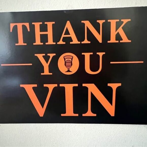 Set of Two Vin Scully San Francisco Giants Thank You Vin Posters 12" x 18" - Picture 5 of 5